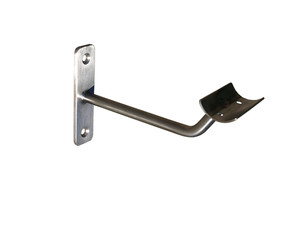 SINGLE WALL BALLET BARRE BRACKET - stainless steel with open Saddle